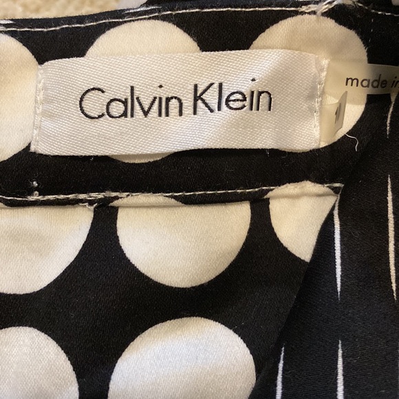 Calvin Klein Surplice Fit & Flare Midi Dress - Picture 4 of 7